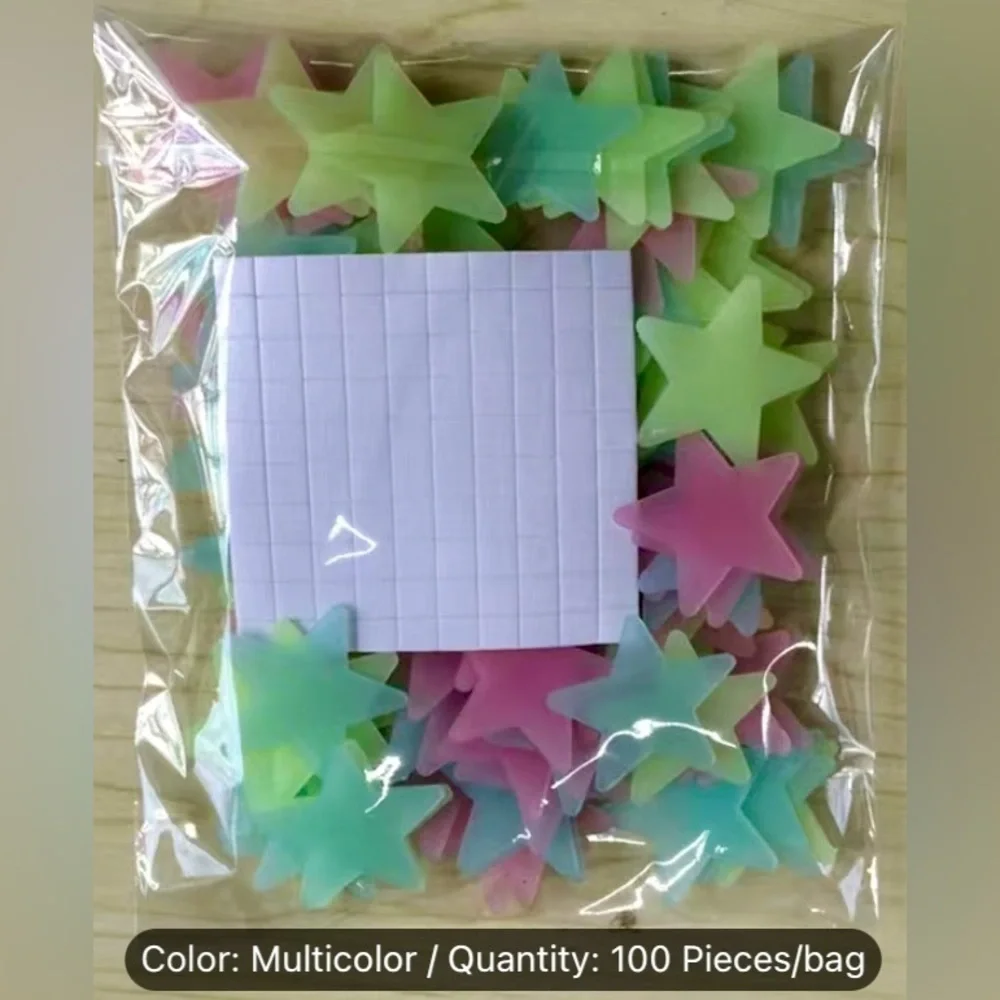 Glow-In-The-Dark Stars 100pcs